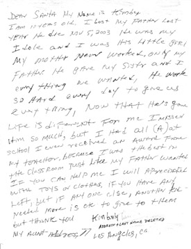 BeAnElf.org: Real letters to Santa