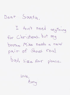 BeAnElf.org: Real letters to Santa