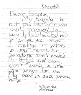 BeAnElf.org: Real letters to Santa