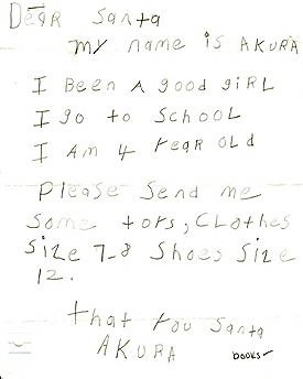 BeAnElf.org: Real letters to Santa